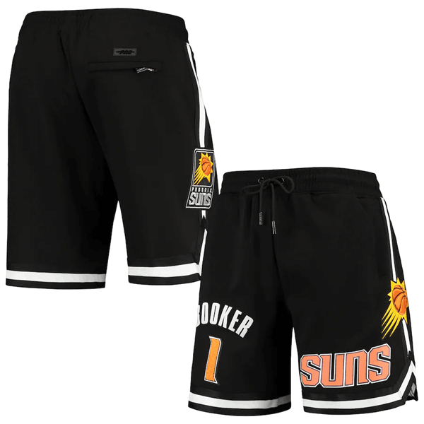 Men's Phoenix Suns #1 Devin Booker Black Shorts